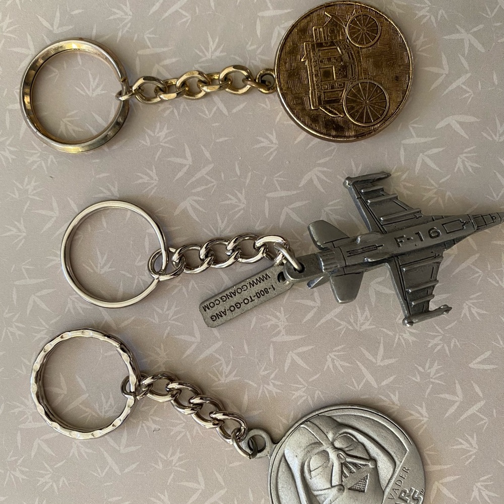 Silver and Gold Keychain Set starwar